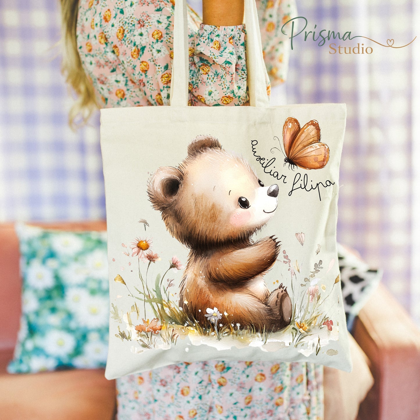 ✨ Tote Bag Personalizada “Obrigada por todo o carinho”