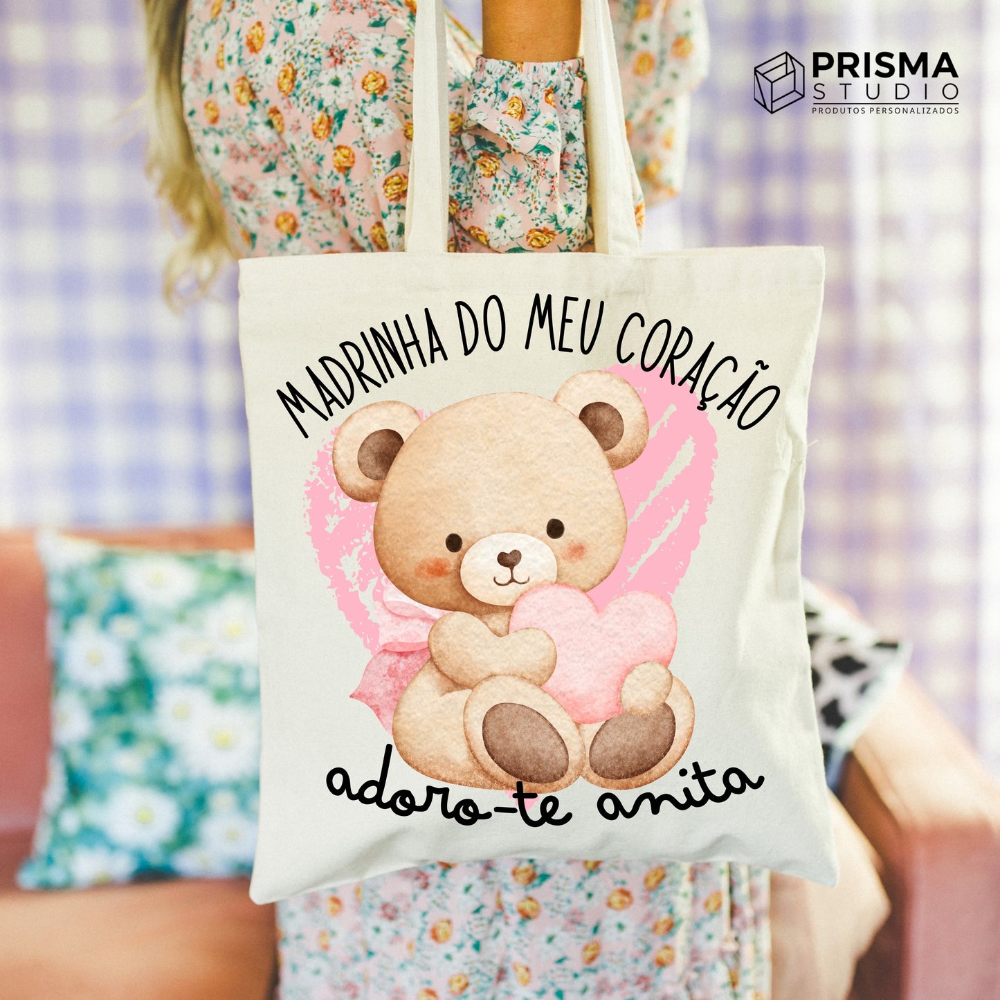 Tote Bag Personalizada Madrinha do Meu Coração