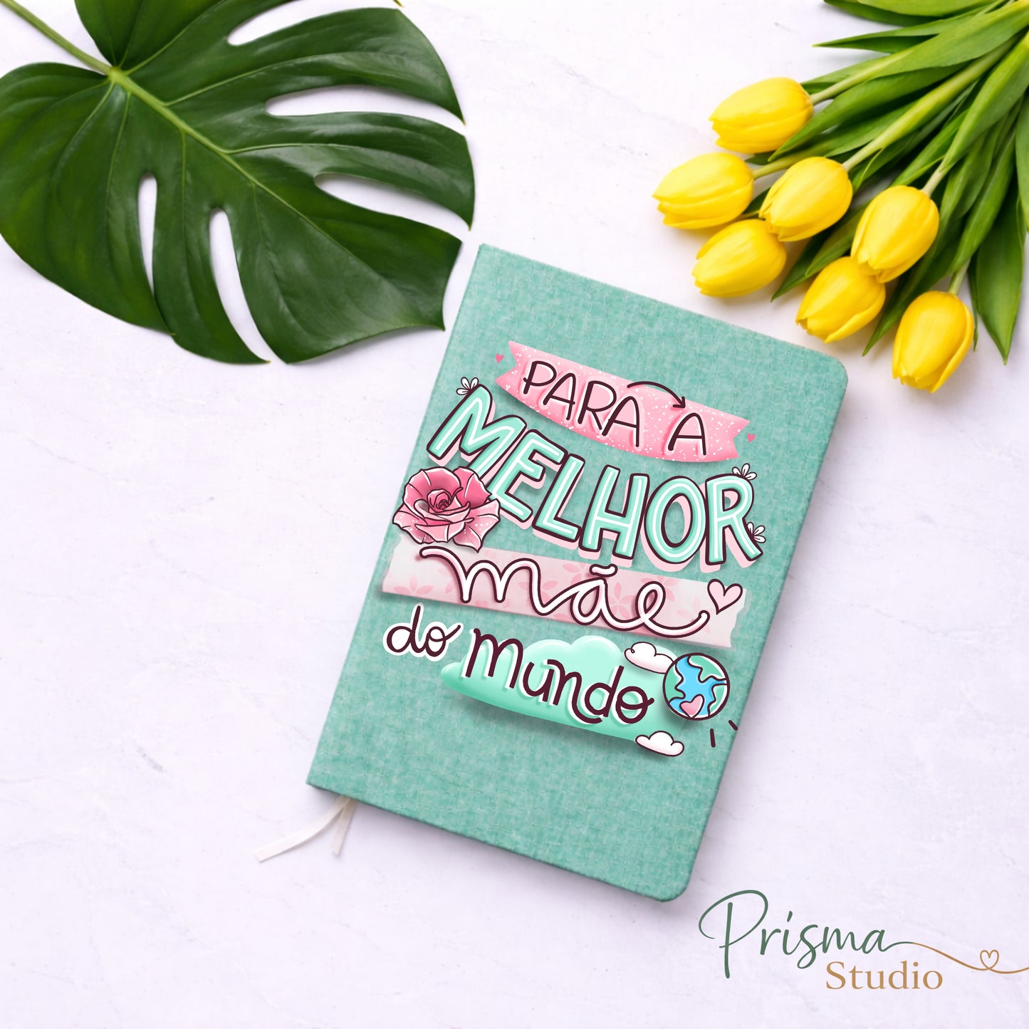 ✨ Caderno Personalizado A5 ''Melhor Mãe do Mundo''