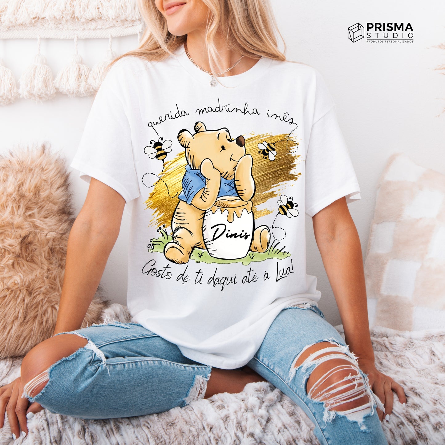 T-Shirt Personalizada Madrinha – Prenda Especial de Páscoa