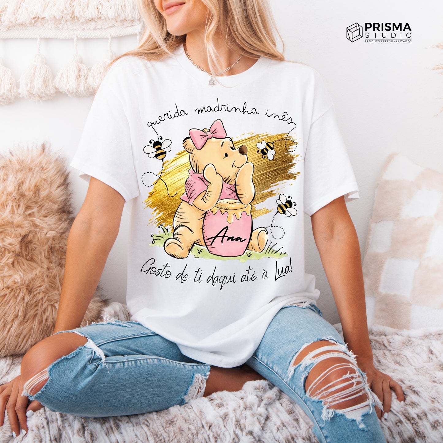 T-Shirt Personalizada Madrinha – Prenda Especial de Páscoa