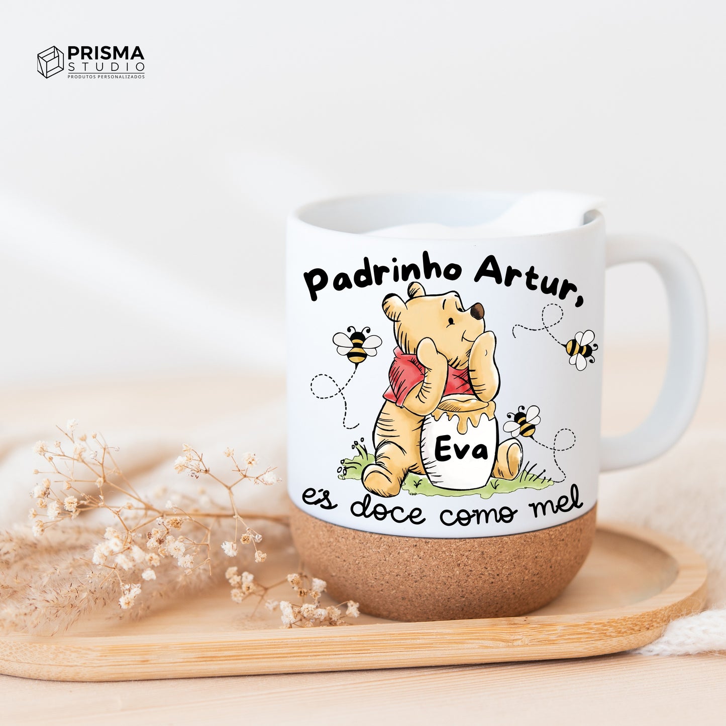 Caneca Personalizada para Padrinho ou Madrinha – És doce como mel