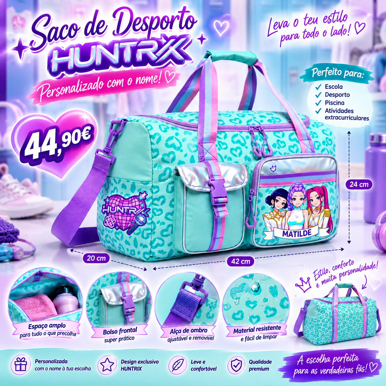 Saco Desporto | Huntrix