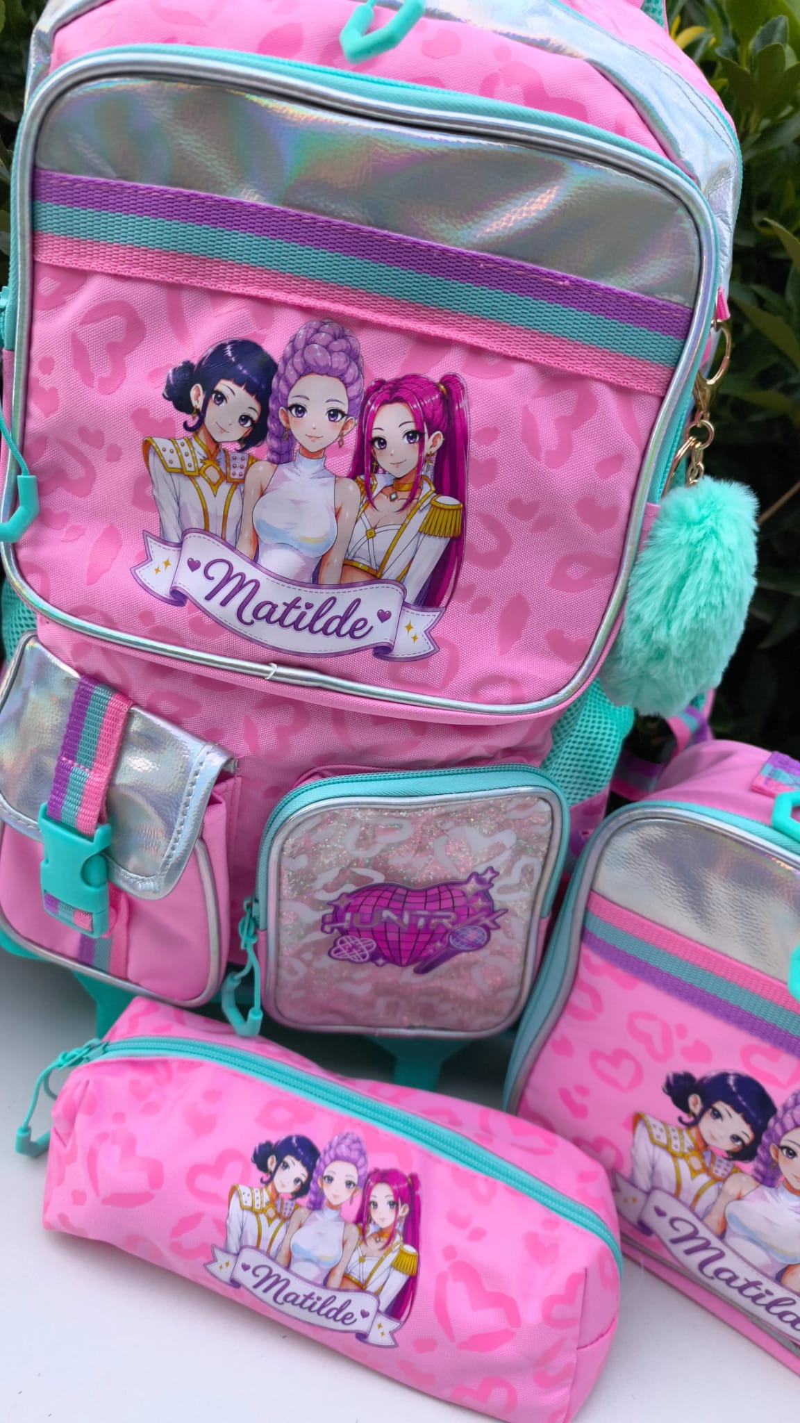 Conjunto Escolar Trolley Personalizado | Mochila + Lancheira + Estojo