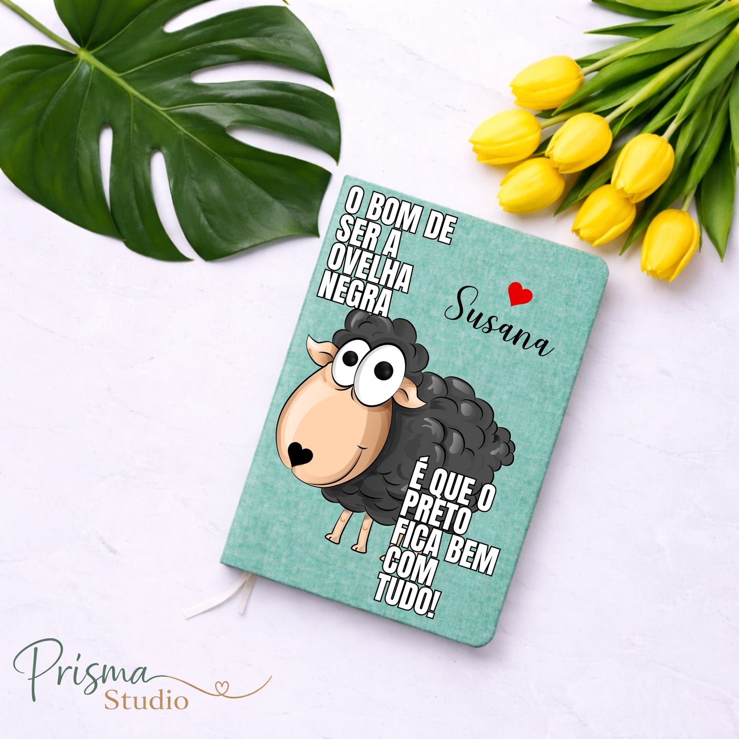 🐑 Caderno Personalizado “O Bom de Ser a Ovelha Negra”