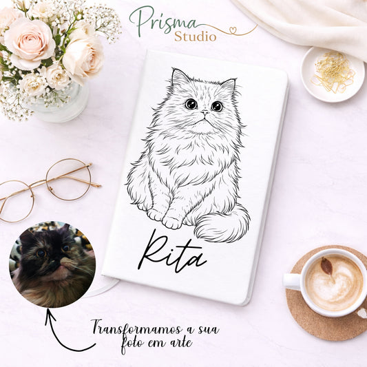 ✨📓 Caderno Personalizado com OFERTA ILUSTRAÇÃO do Seu Pet