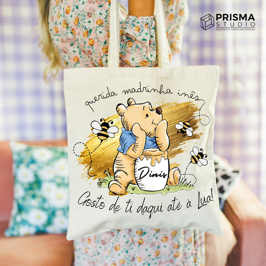 Saco Ecológico Madrinha “Gosto de ti, daqui até à Lua!”