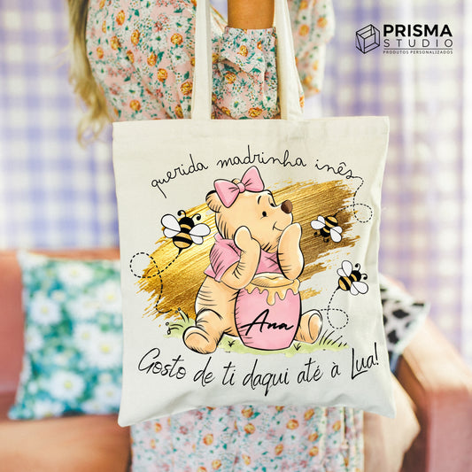 Saco Ecológico Madrinha “Gosto de ti, daqui até à Lua!”