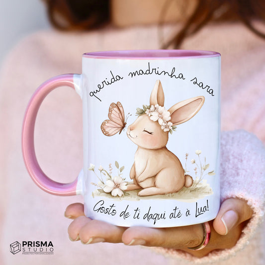 Caneca Rosa Personalizada para Madrinha – Presente Especial