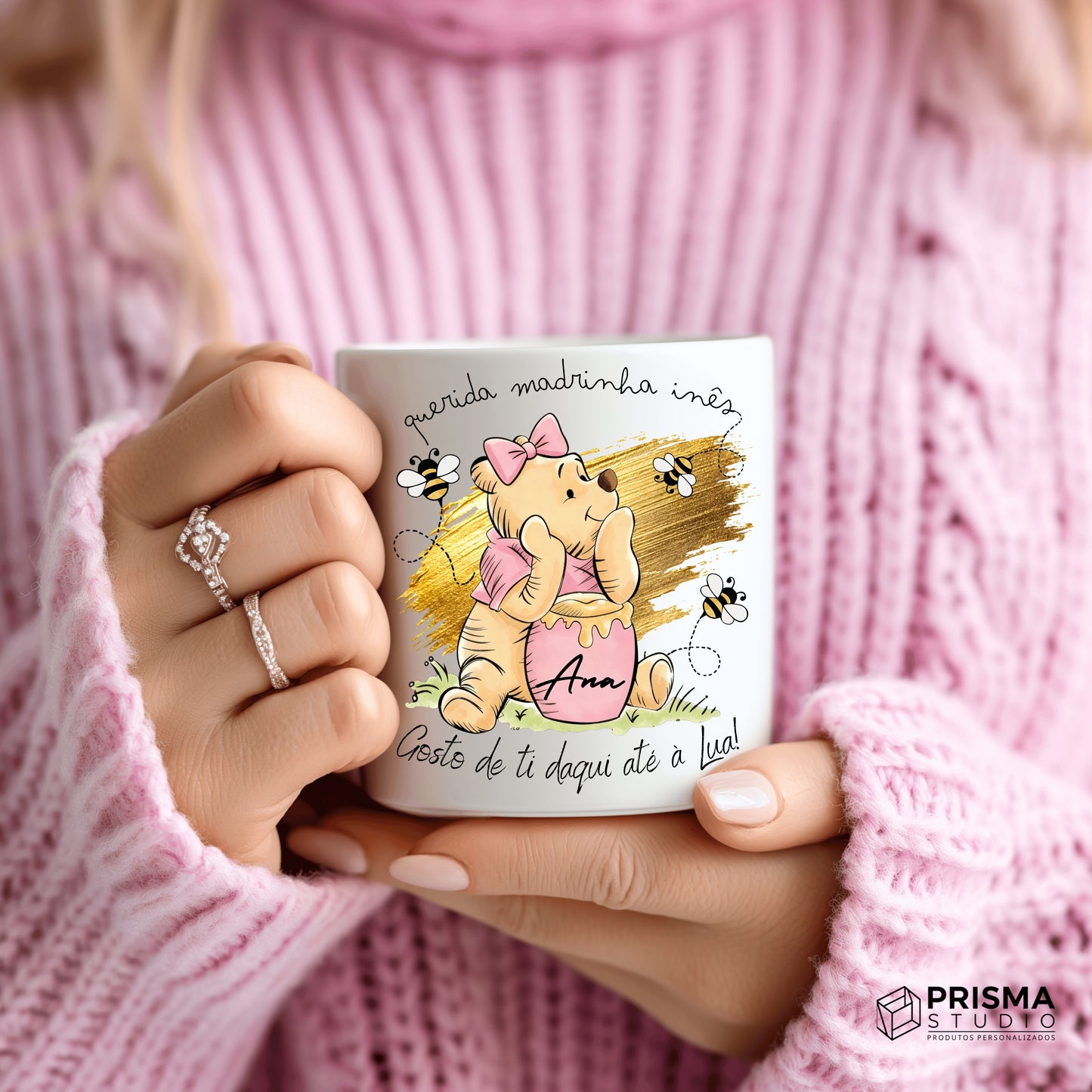 Caneca Premium Personalizada Madrinha – Prenda Especial de Páscoa