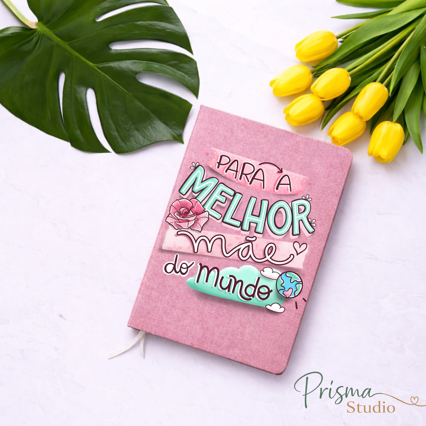 ✨ Caderno Personalizado A5 ''Melhor Mãe do Mundo''