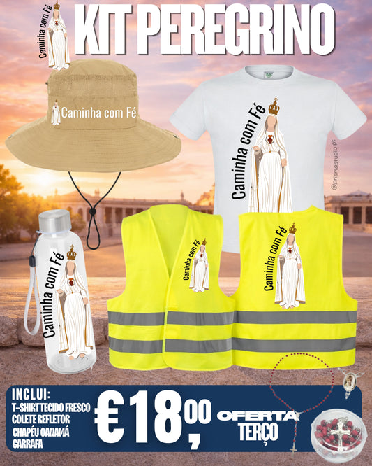 KIT PEREGRINO - COM OFERTA TERÇO - GARRAFA PET 600ML