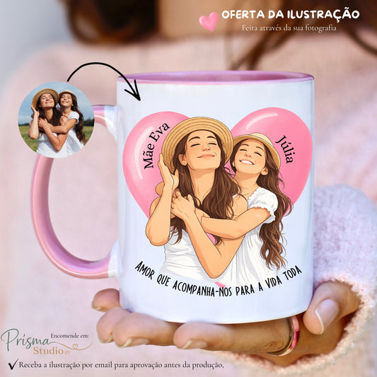 ✨ 🌸 Caneca Personalizada com OFERTA ILUSTRAÇÃO