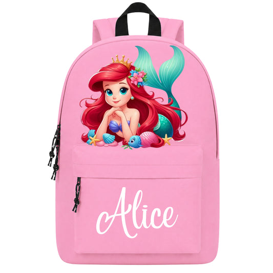 Mochila escolar Primária | Pequena Sereia - Ariel