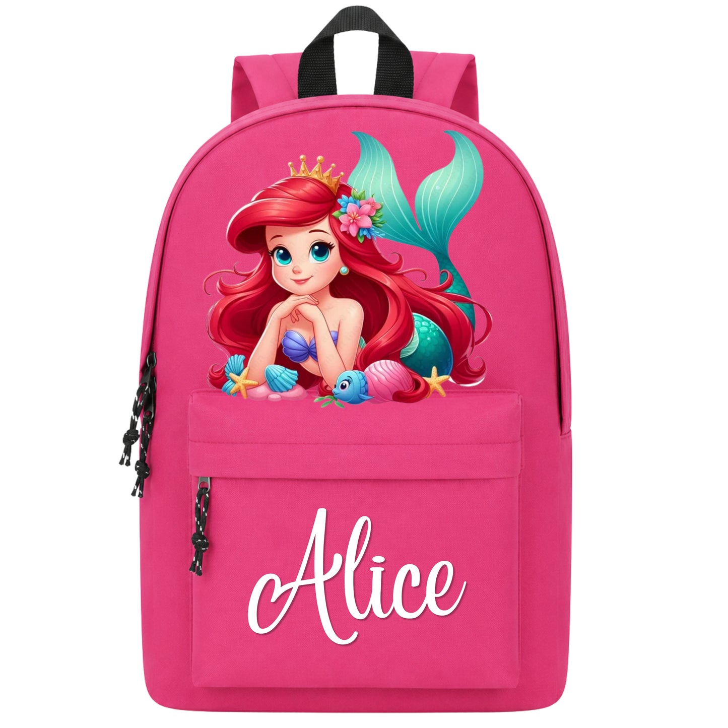 Mochila escolar Primária | Pequena Sereia - Ariel