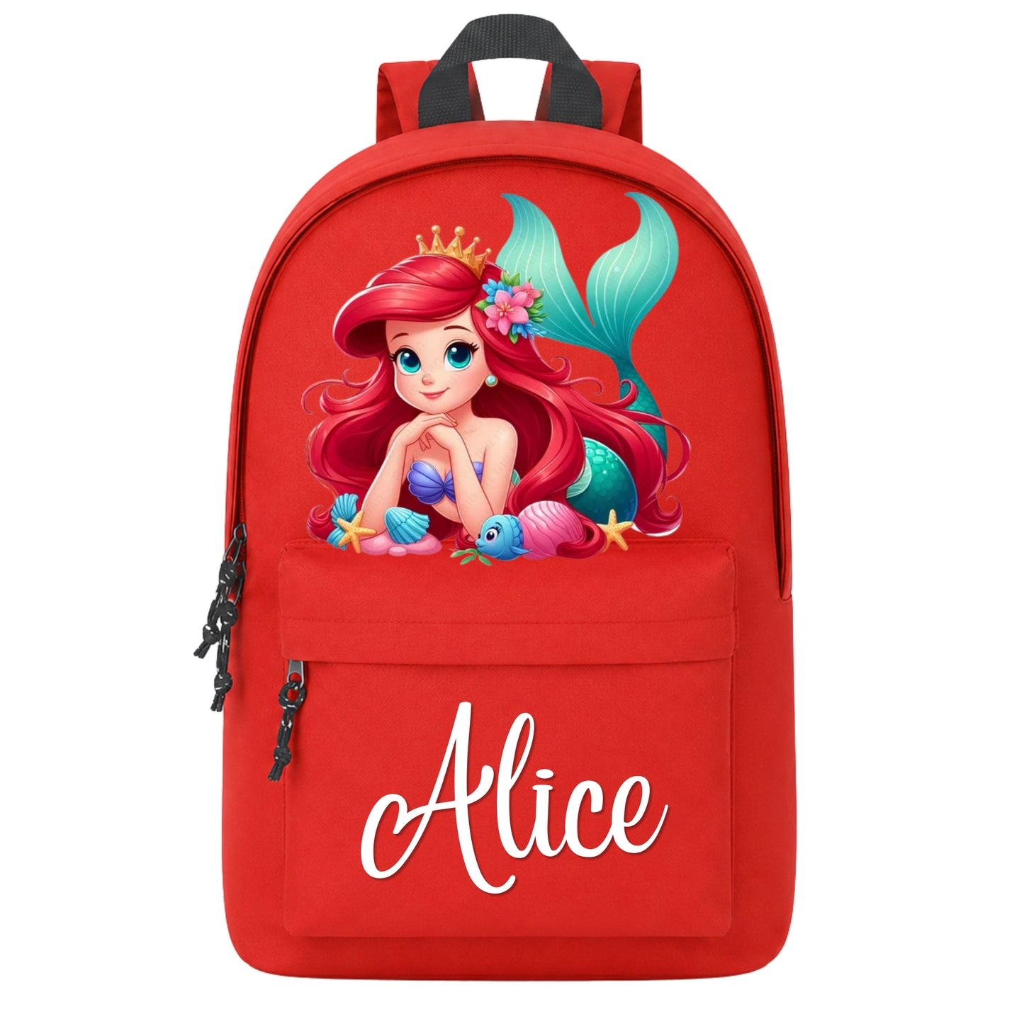 Mochila escolar Primária | Pequena Sereia - Ariel