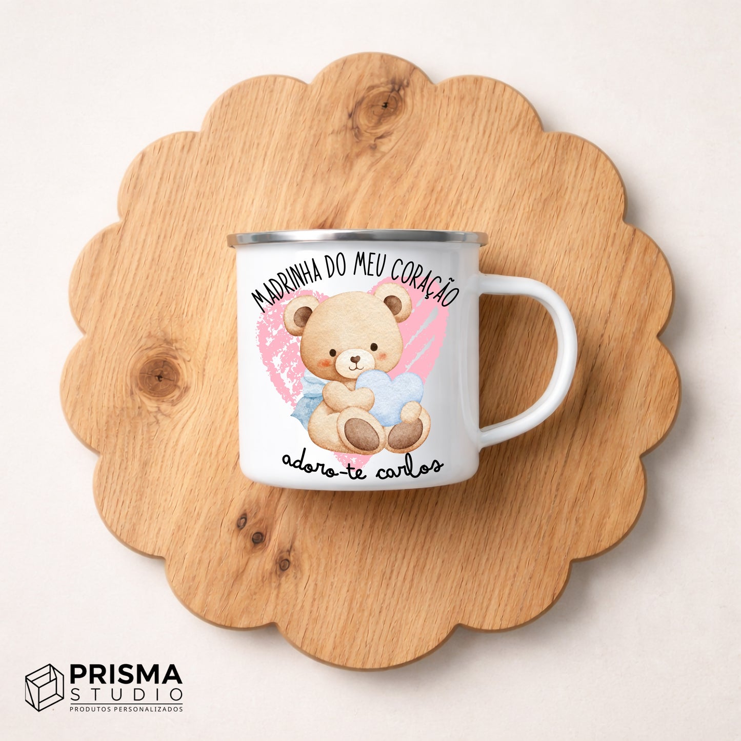 Caneca Vintage Personalizada Padrinho / Madrinha do Meu Coração