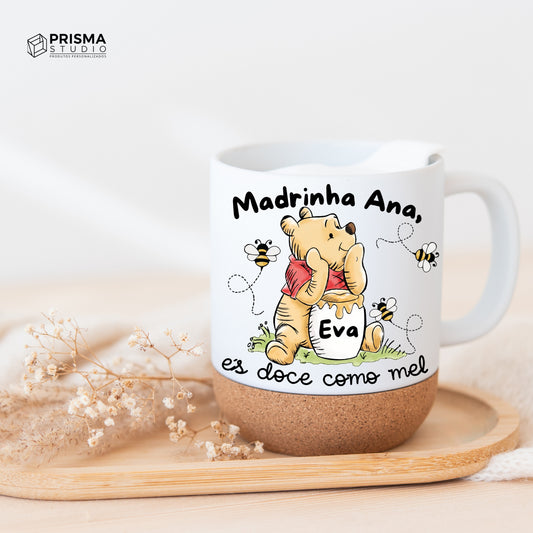 Caneca Personalizada para Padrinho ou Madrinha – És doce como mel