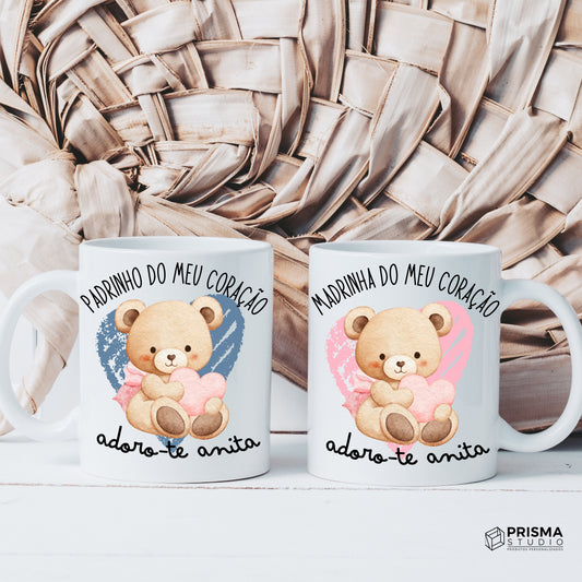 Caneca Personalizada Padrinho / Madrinha do Meu Coração