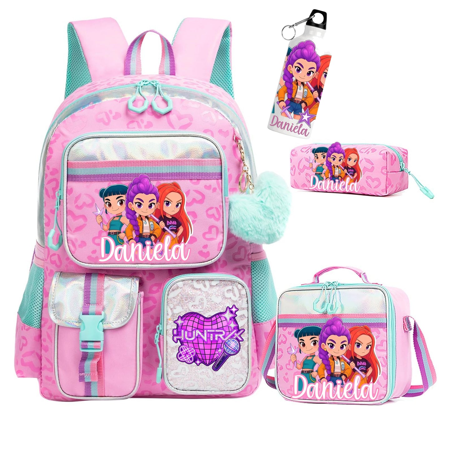 Conjunto escolar | K-POP Demon Hunters | Mochila + Lancheira + Estojo