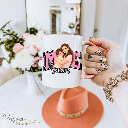 ✨ 🌸 Caneca Rosa ´´Para Sempre ''