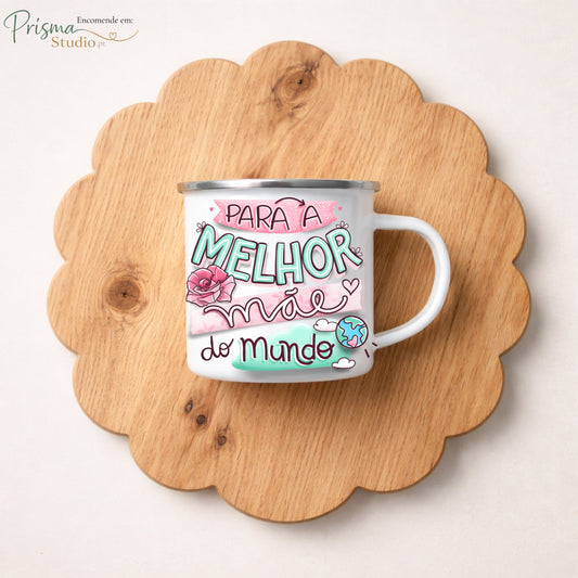 ✨🧊 Caneca  em Inox ''Melhor Mãe do Mundo ''