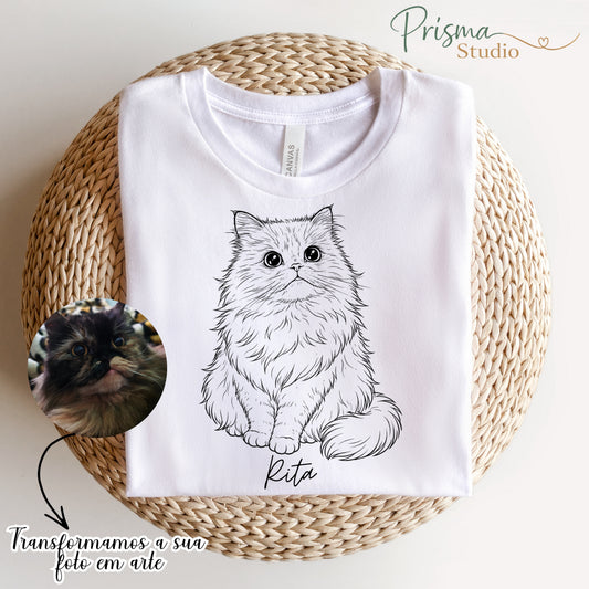 ✨👕 T-shirt Personalizada com OFERTA ILUSTRAÇÃO do Seu Pet