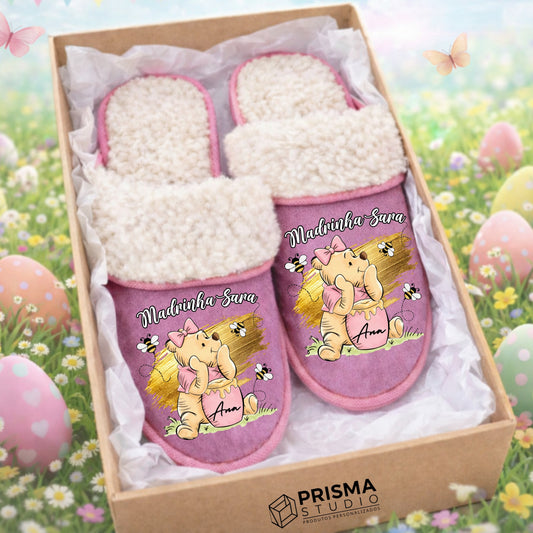 Chinelos Premium Personalizados Madrinha – Prenda Especial de Páscoa