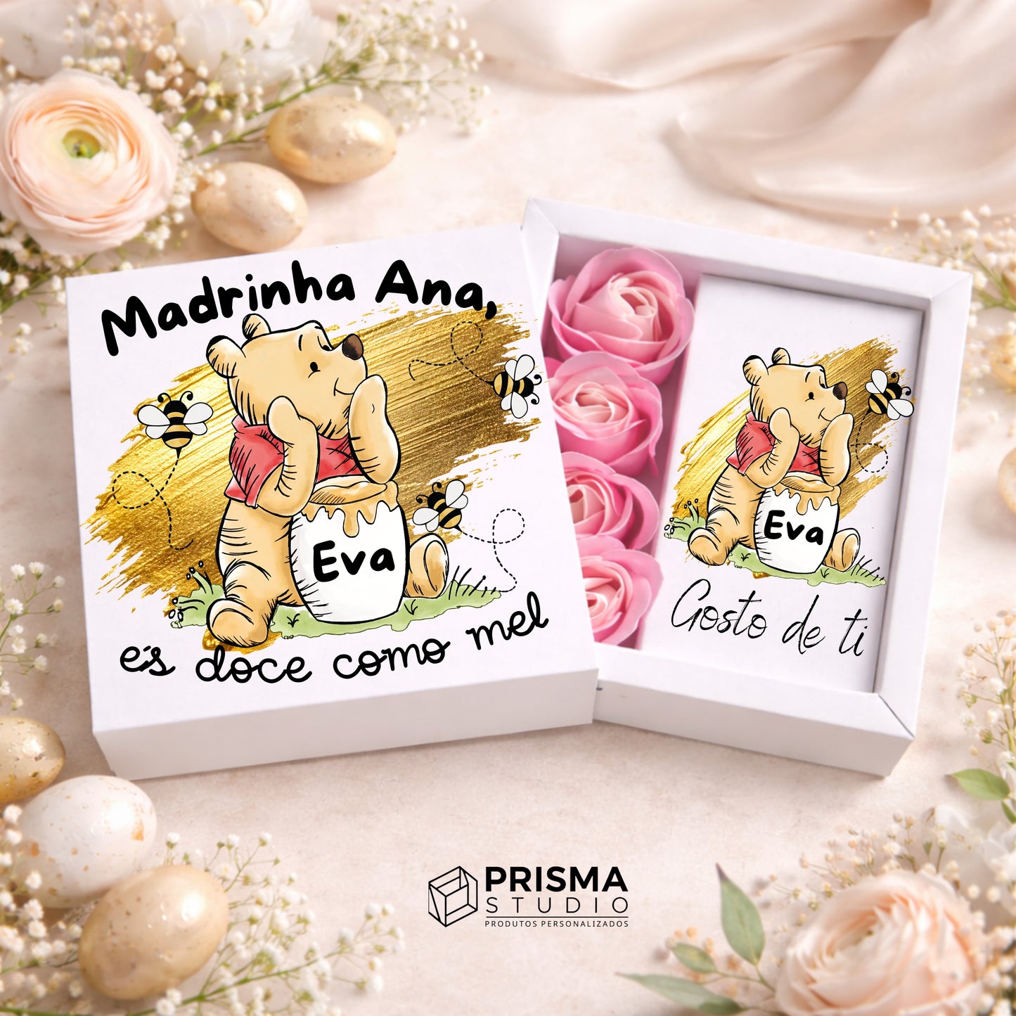 Box Presente Personalizada para Madrinha – És doce como mel