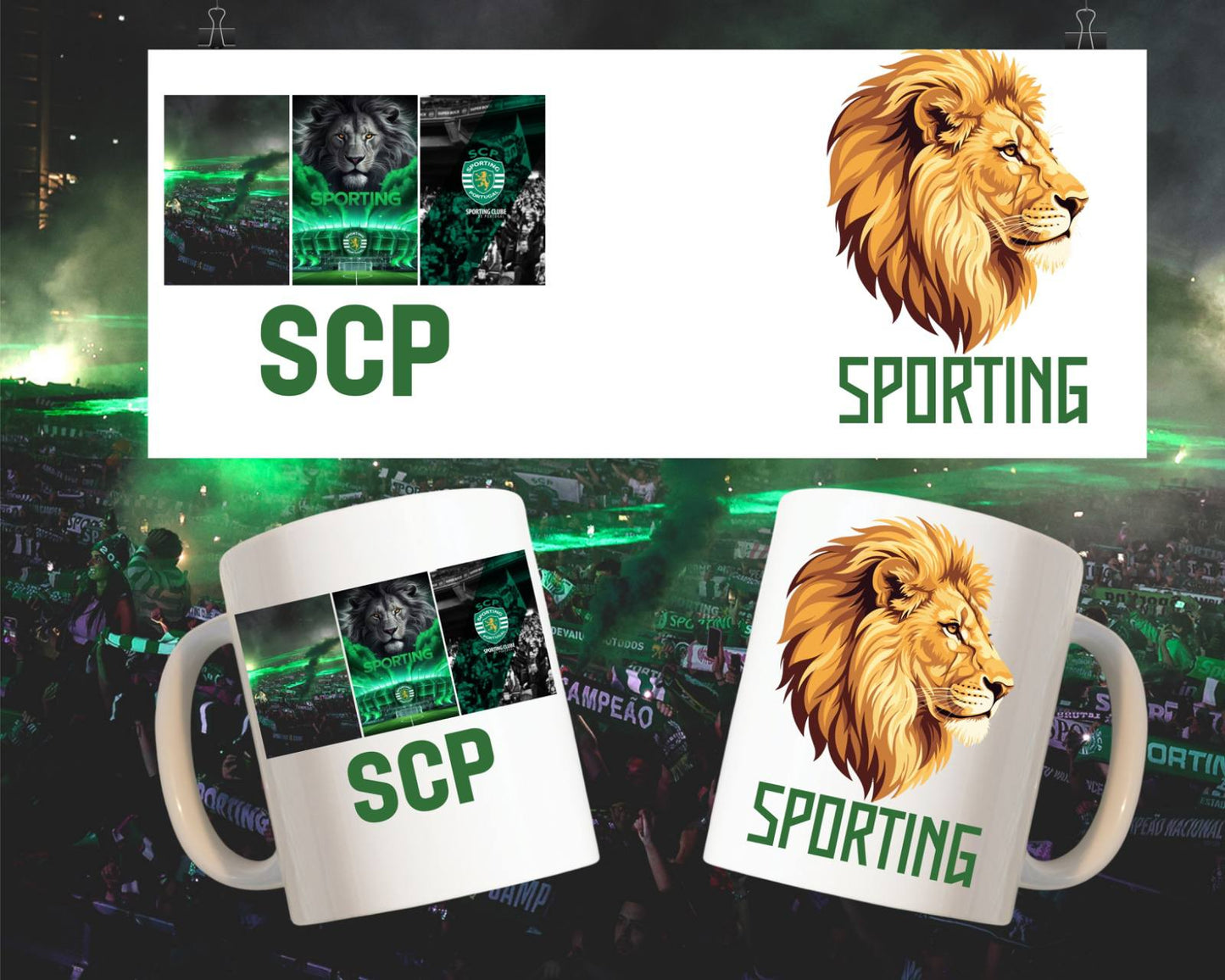 CANECA CERÂMICA SPORTING