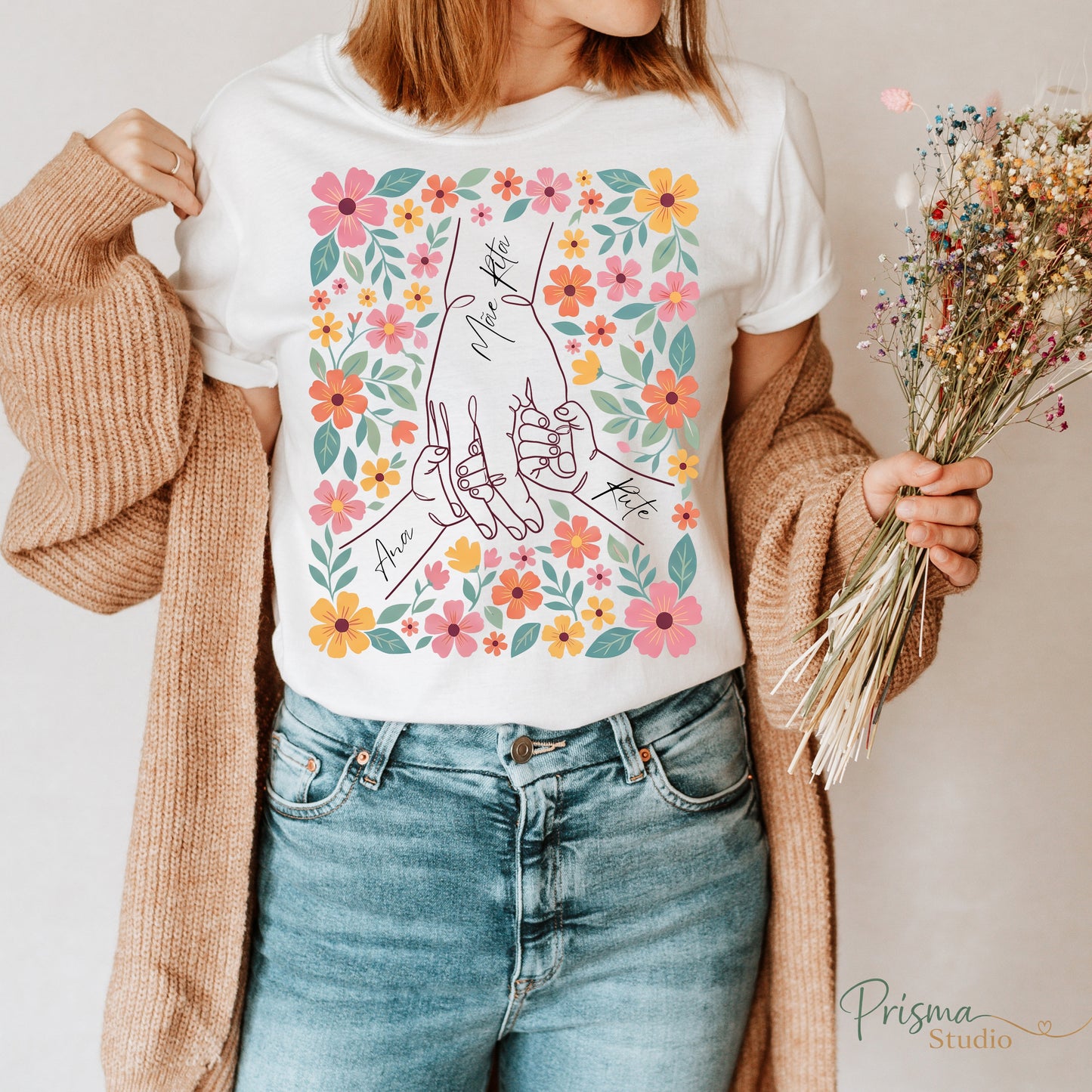 ✨👕 T-shirt  Algodão '' Laço Materno ''