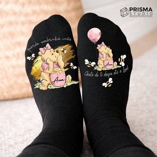 Meias Personalizadas Madrinha – Prenda Original de Páscoa