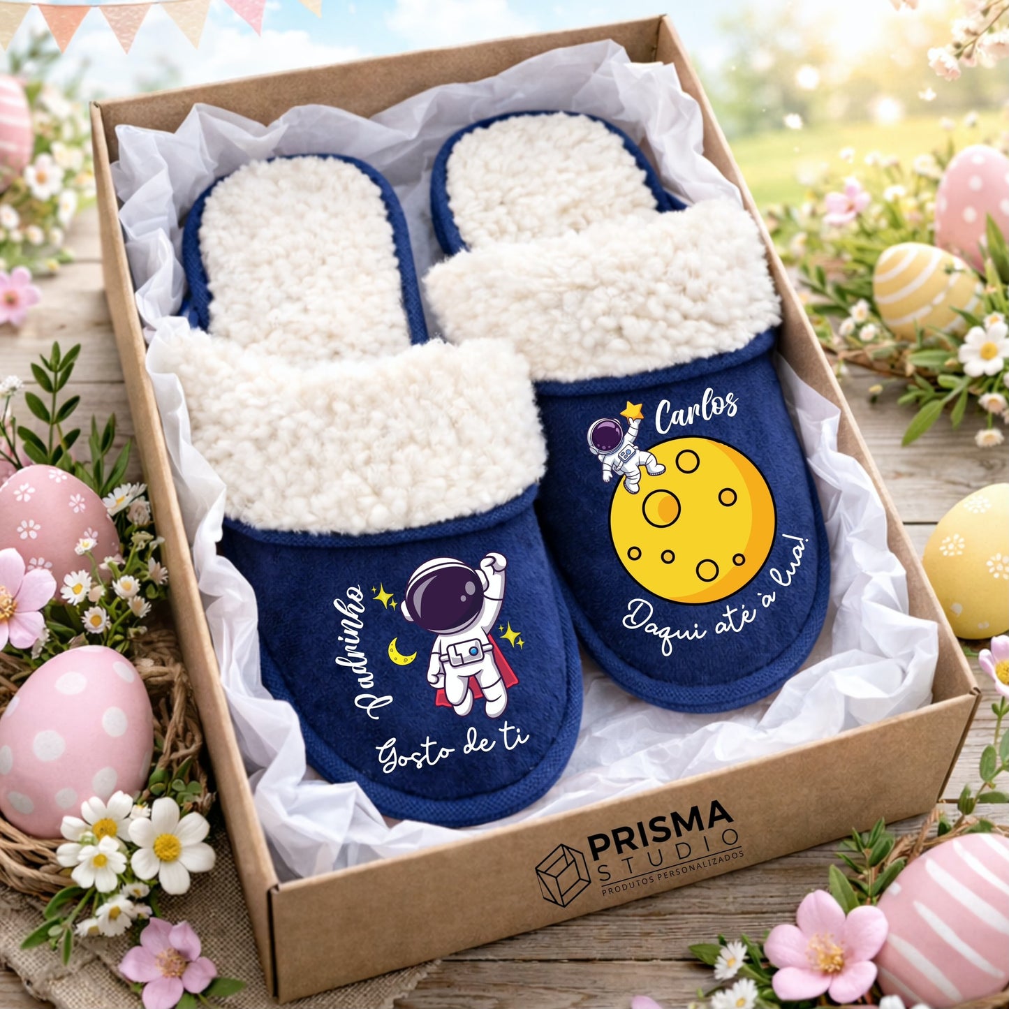 Chinelos Personalizados Padrinho Astronauta