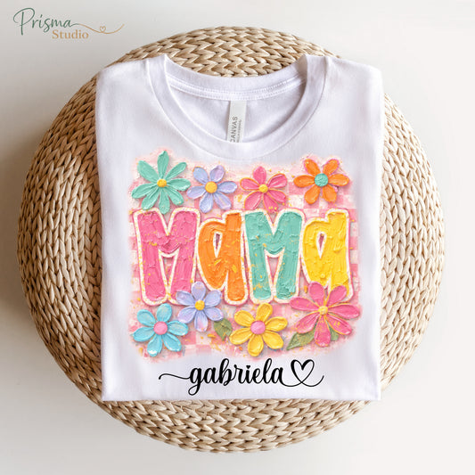 ✨👕 T-shirt  Algodão '' Mama ''