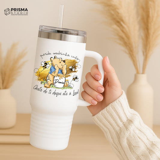 Copo Térmico Premium Personalizado Madrinha – Prenda Especial de Páscoa