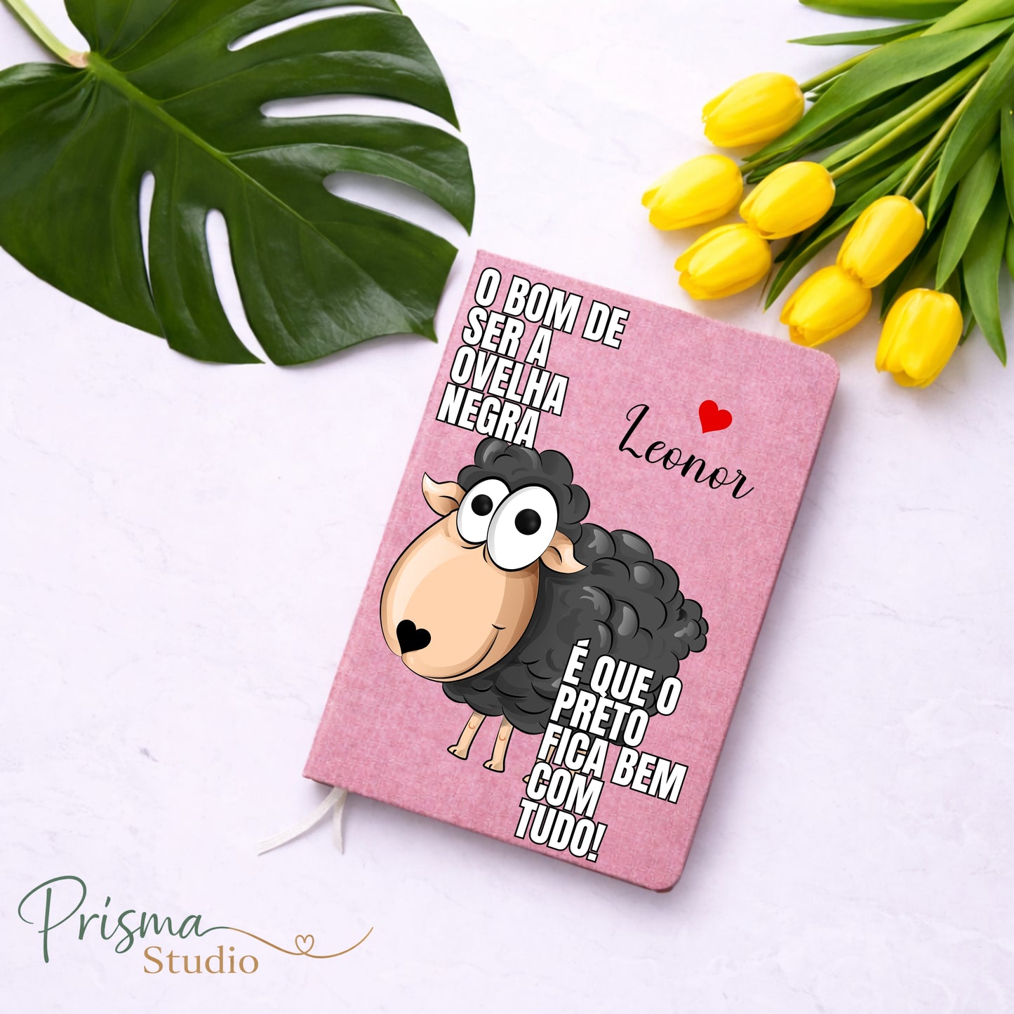 🐑 Caderno Personalizado “O Bom de Ser a Ovelha Negra”