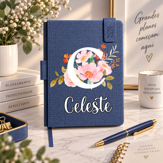 Agenda A5 2027 Personalizada | Inicial + Nome