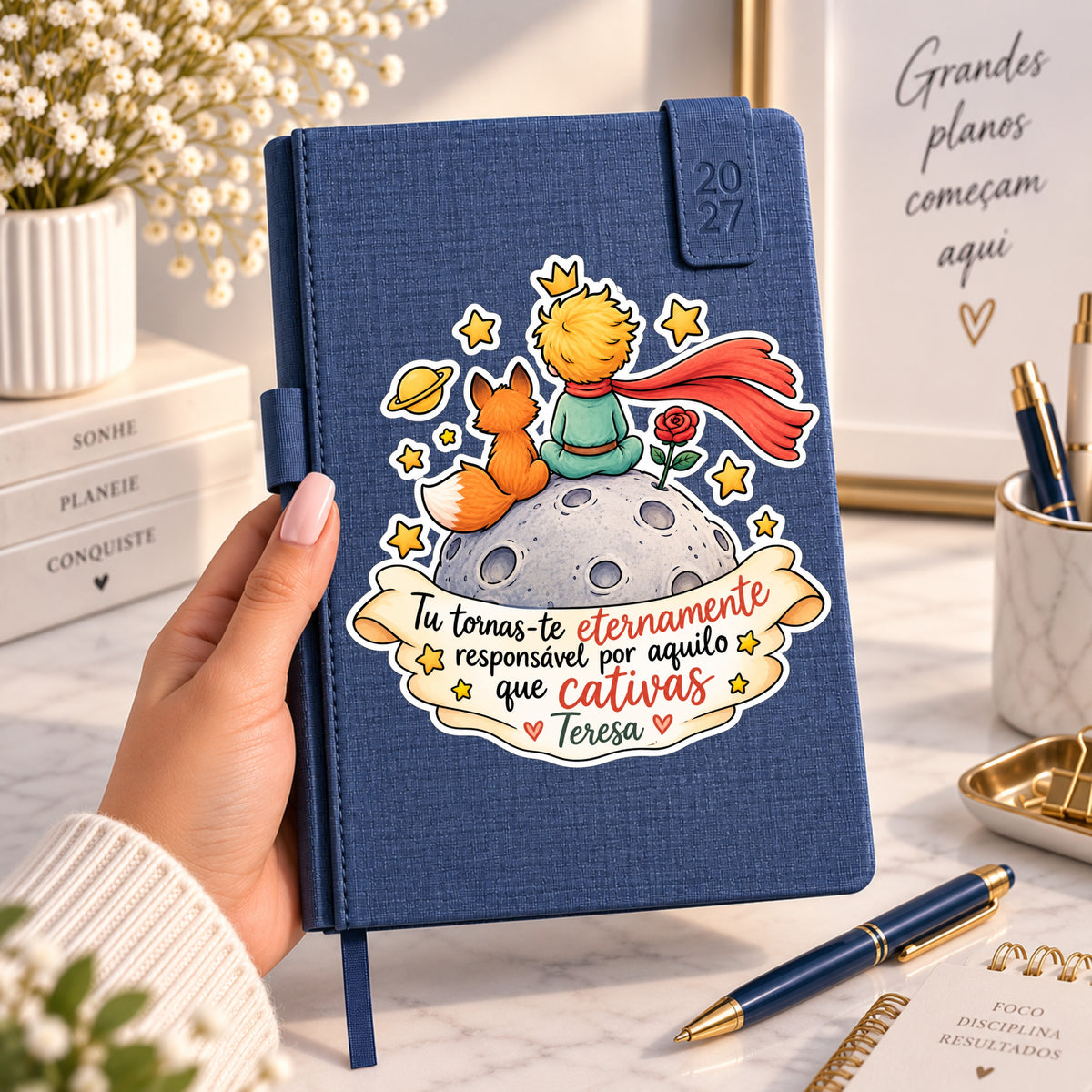 Agenda A5 2027 Personalizada | O Principezinho + Nome