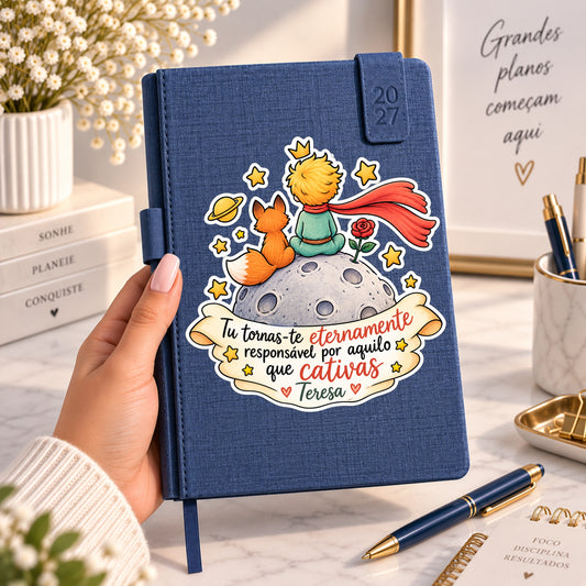 Agenda A5 2027 Personalizada | O Principezinho + Nome