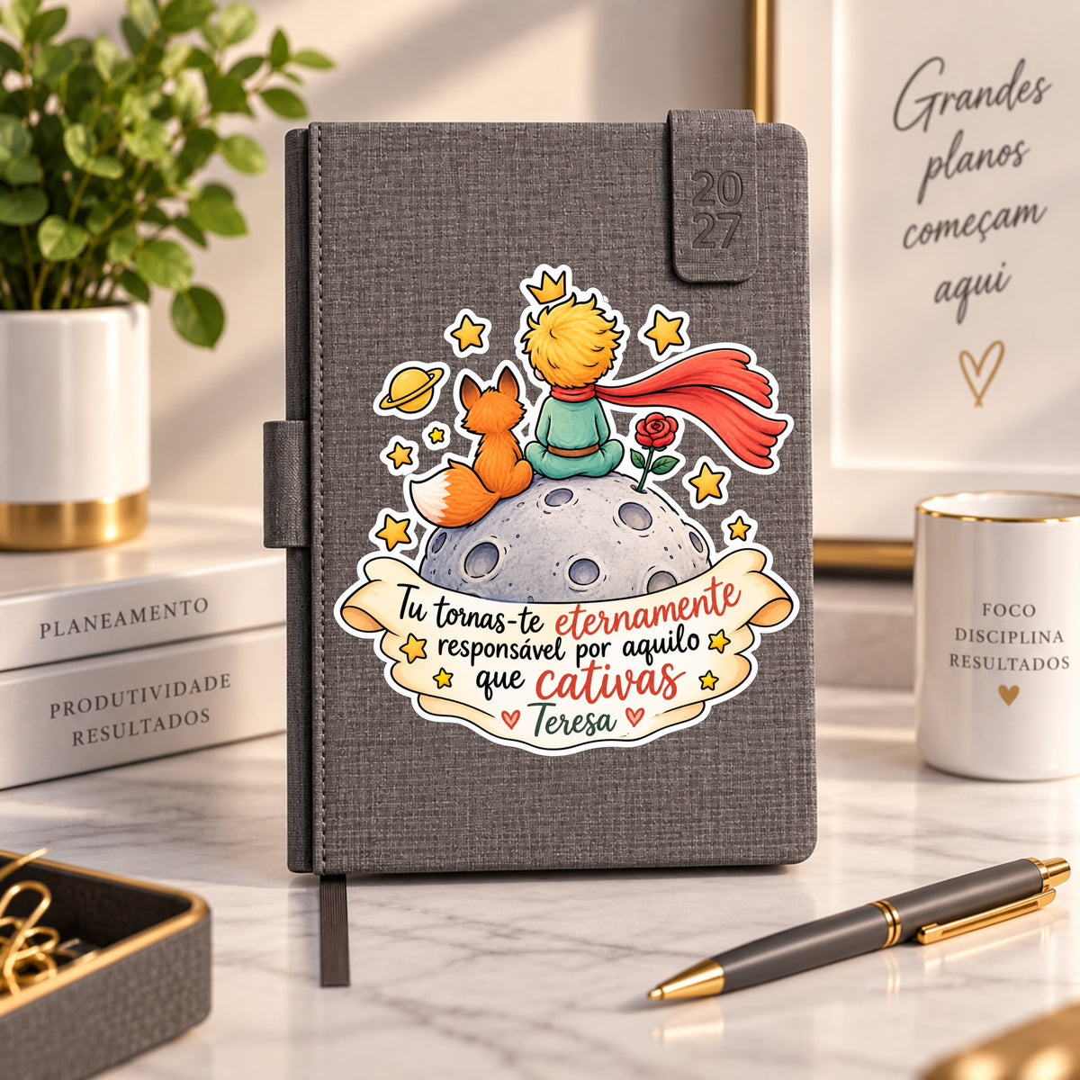 Agenda A5 2027 Personalizada | O Principezinho + Nome