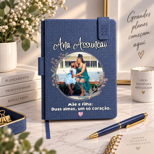 Agenda A5 2027 Personalizada | Frase + Fotografia