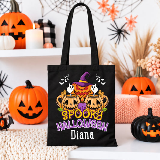 Tote Bag Preta Halloween Spooky