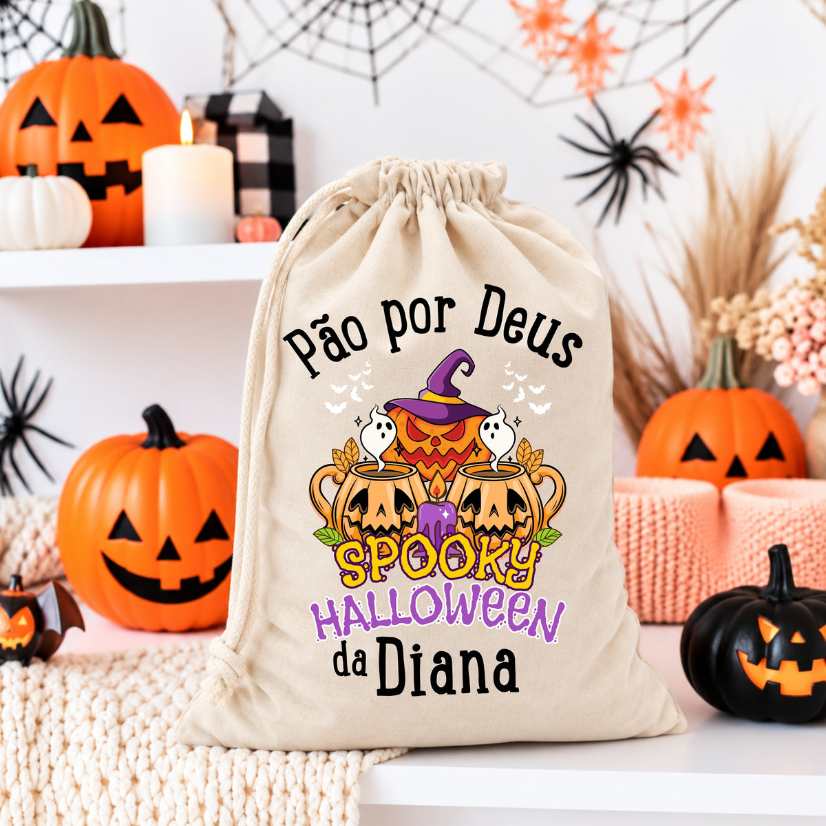 Saco Pão por Deus Halloween Spooky