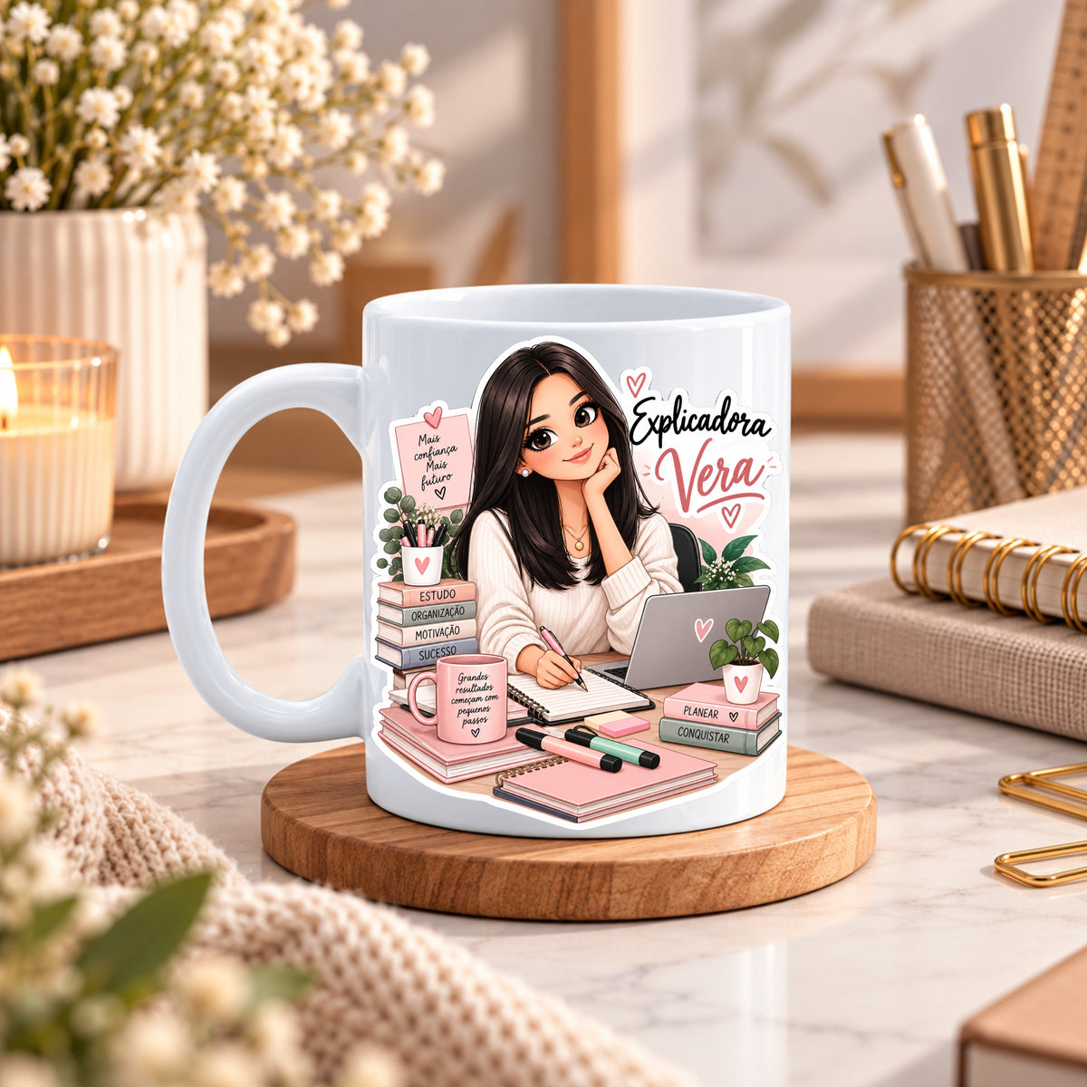 Caneca Cerâmica Personalizada | Nome e Profissão à tua escolha