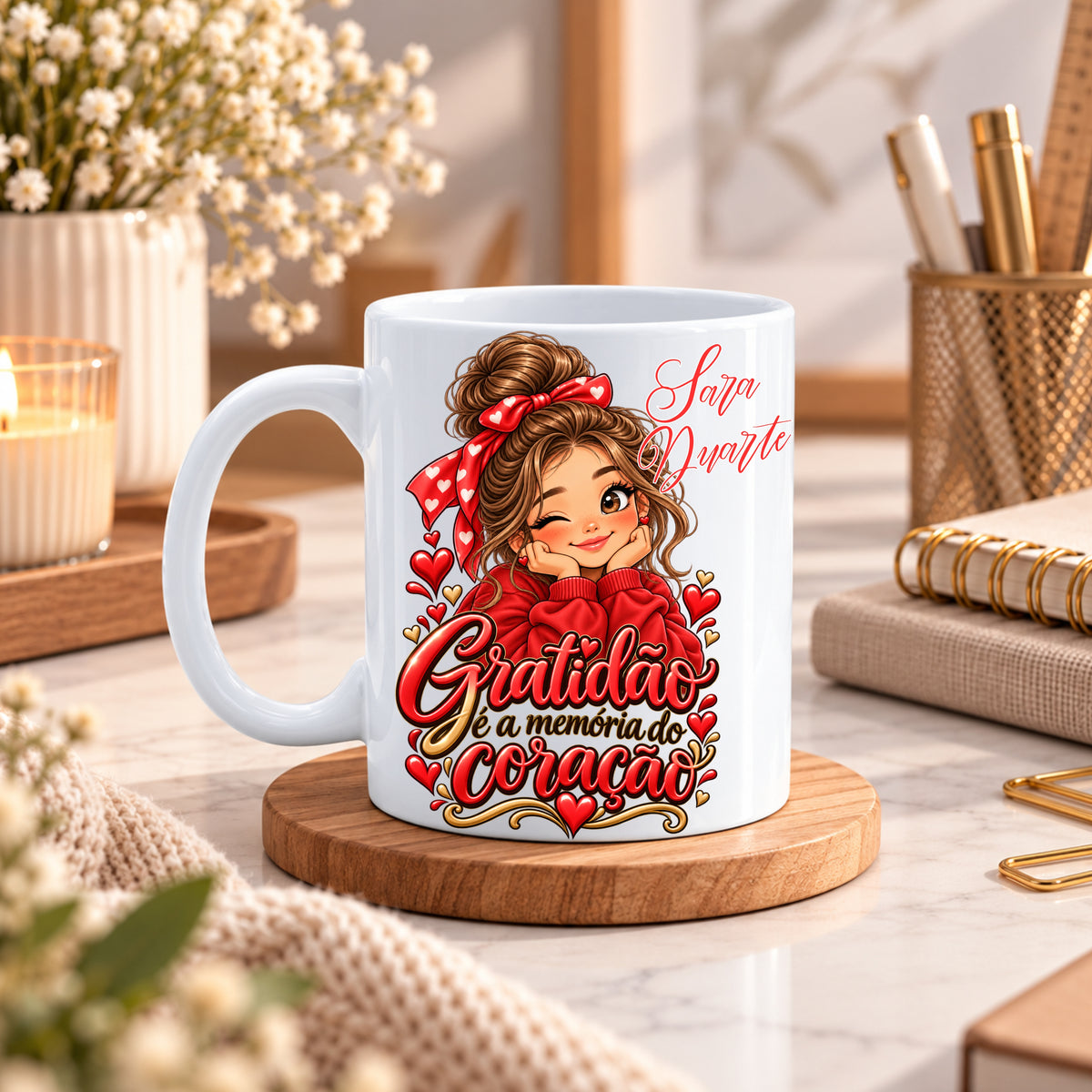 Caneca Gratidão | Personalizada com nome