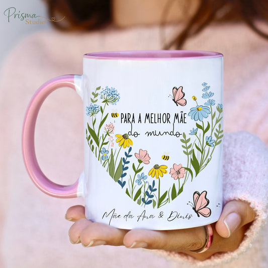 ✨Caneca  “A Melhor Mãe do Mundo” – Presente Dia da Mãe🎁