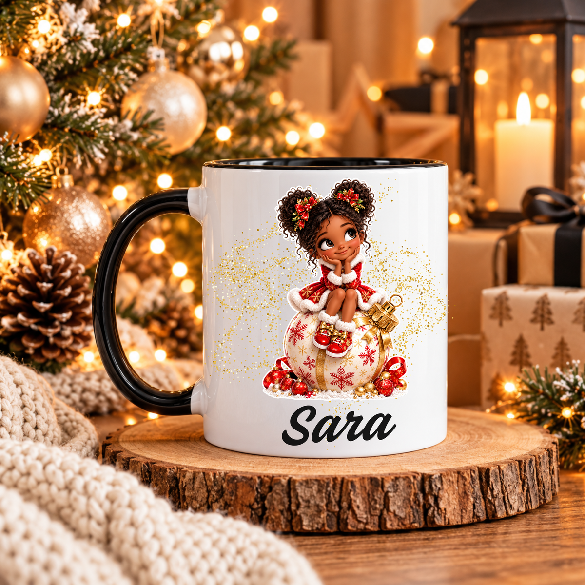 Caneca Personalizada '' Girl Christmas Magic''