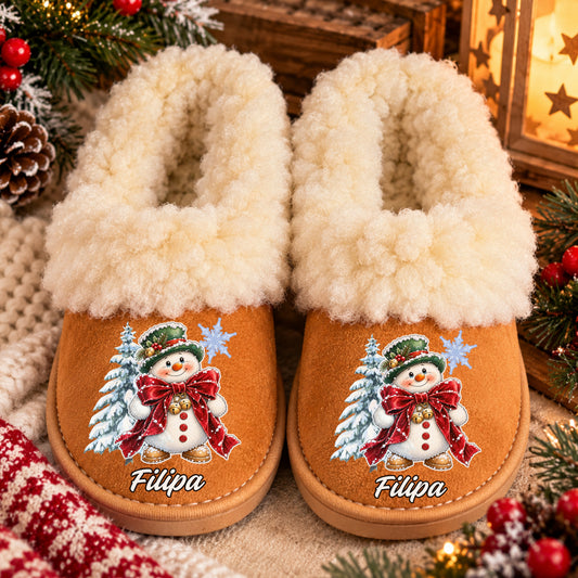 Pantufas Personalizadas '' Snowy Christmas ''