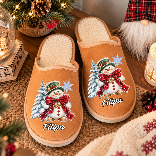 Chinelos Personalizados '' Snowy Christmas ''