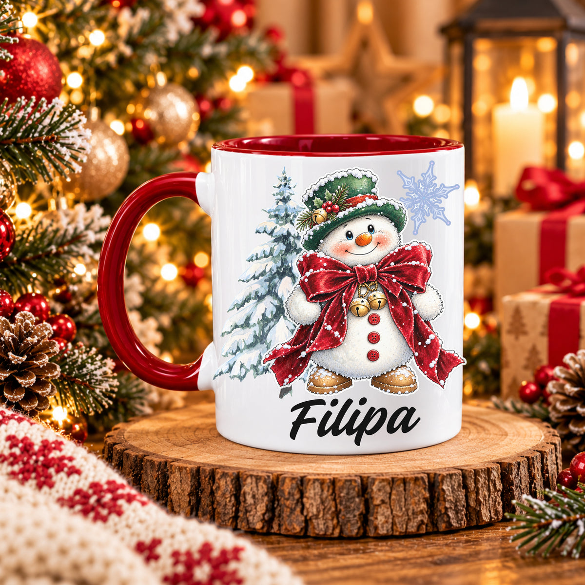 Caneca Personalizada '' Snowy Christmas ''